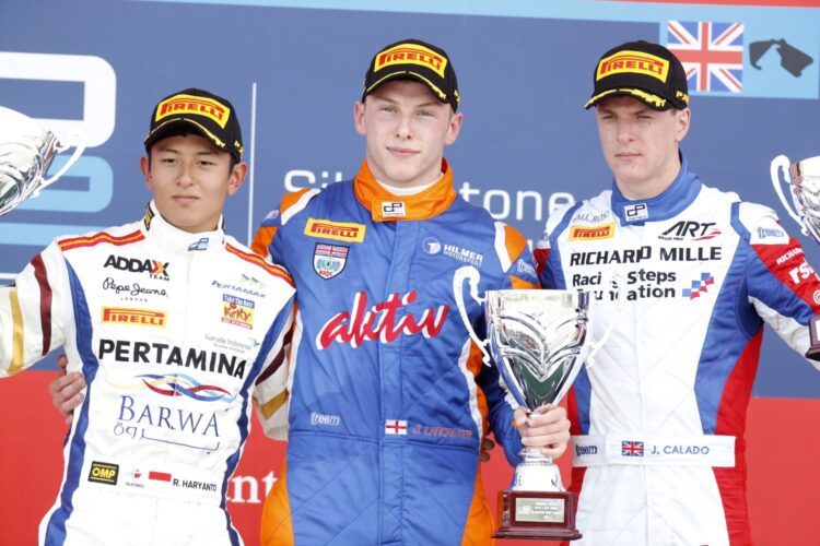 Lancaster wins GP2 Sprint race as Rossi storms from the back