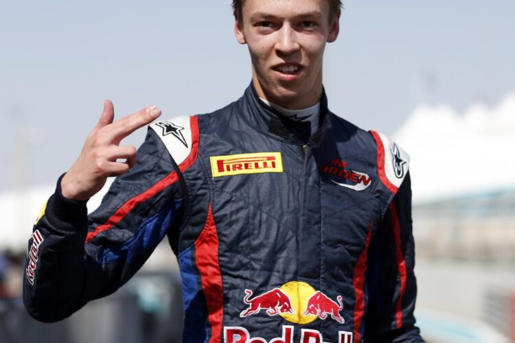 Kvyat scorches to GP3 pole in Abu Dhabi