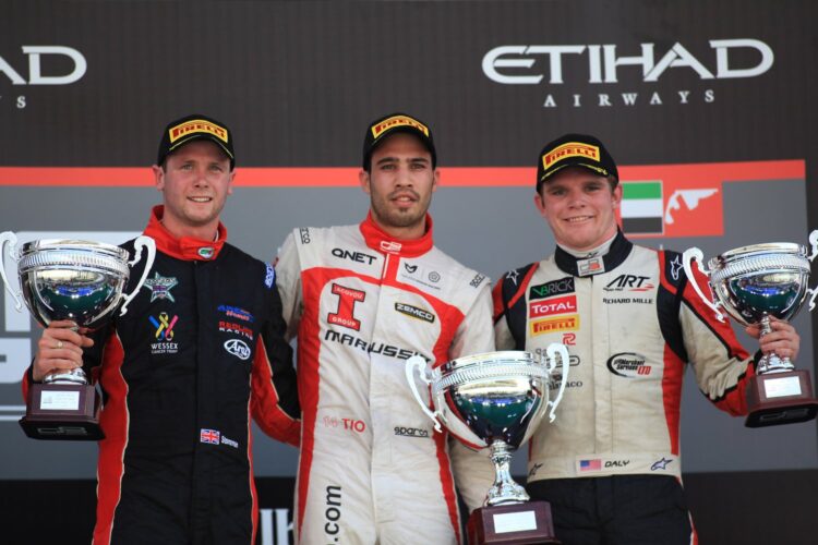 Ellinas wins GP3 season finale in Abu Dhabi, Daly 3rd