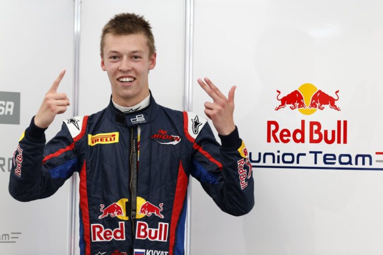 Kvyat blazes to victory in Monza