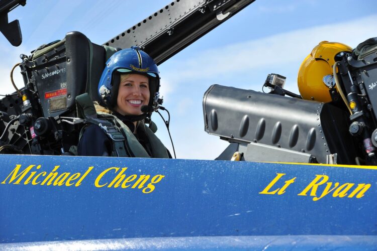 Force flies with the Blue Angels