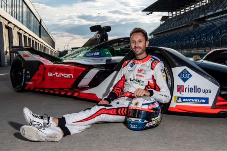 Rene Rast drives Audi Formula E car for the first time