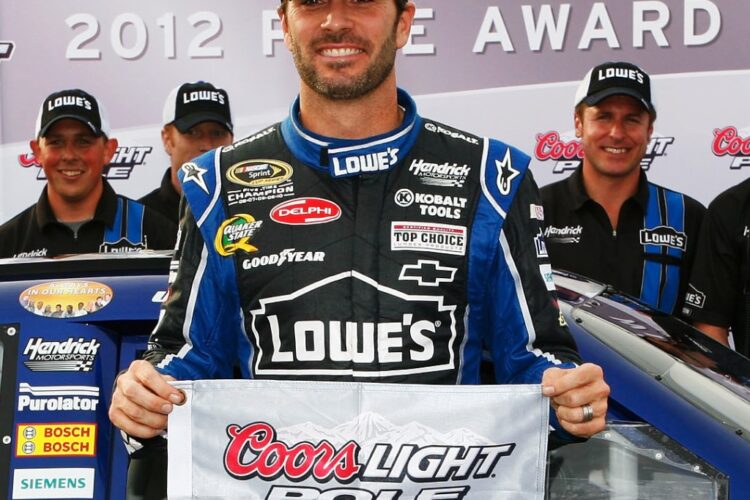 Jimmie Johnson Wins the Pole at Martinsville