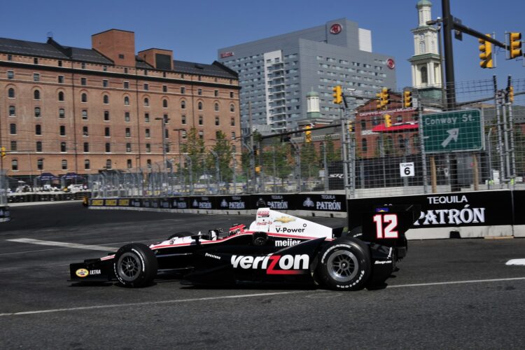 Power secures IndyCar pole in Baltimore