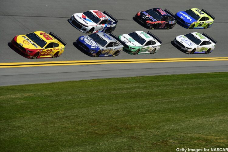 Joey Logano leads final practice for the 62nd running of the Daytona 500