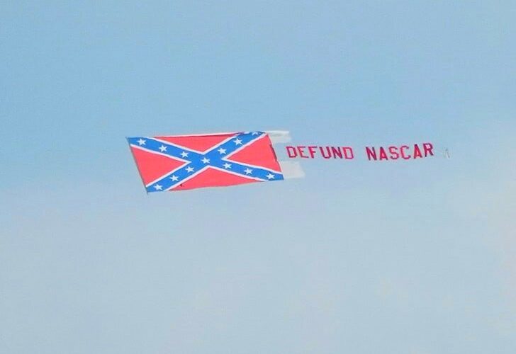 Confederate Flags Flew Outside, Above Talladega Superspeedway