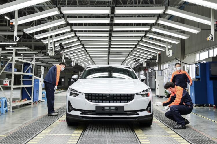 Polestar 2 begins production in Luqiao, China