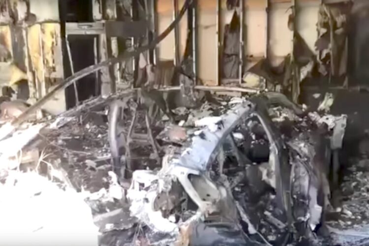 Electric Porsche Taycan Caught Fire And Allegedly Exploded Inside Florida Garage