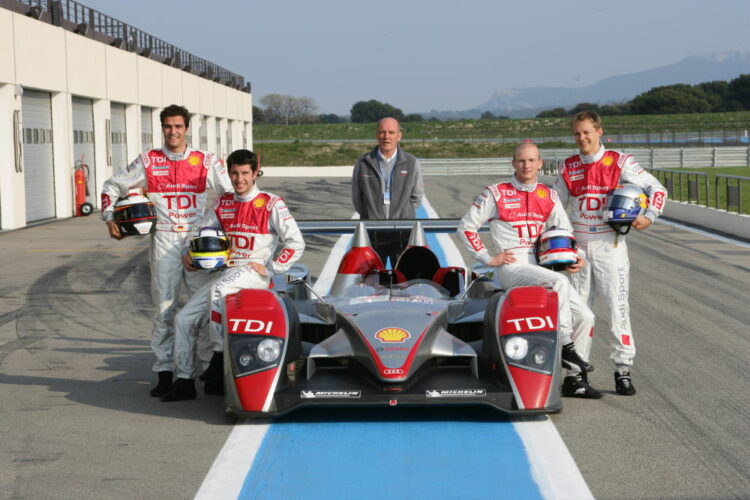 Four DTM stars debut in Audi R10 TDI cockpit