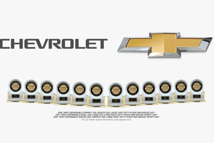 Chevrolet Is J.D. Power’s Most Awarded Brand