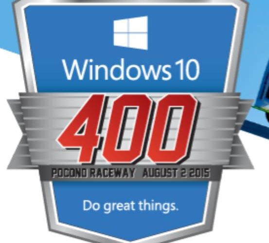 Windows 10 Backs Pocono Cup Event