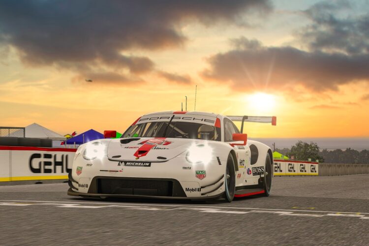 Nick Tandy scores victory for Porsche at the virtual Road America