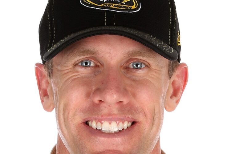 Carl Edwards meets with the media