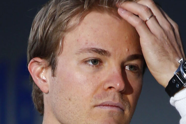 Rosberg suffering inflamed nerve in neck – report