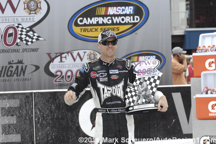 Harvick wins Michigan Truck race