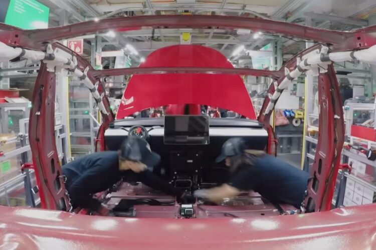 Watch How A Tesla Model 3 Gets Made: Time-Lapse Video