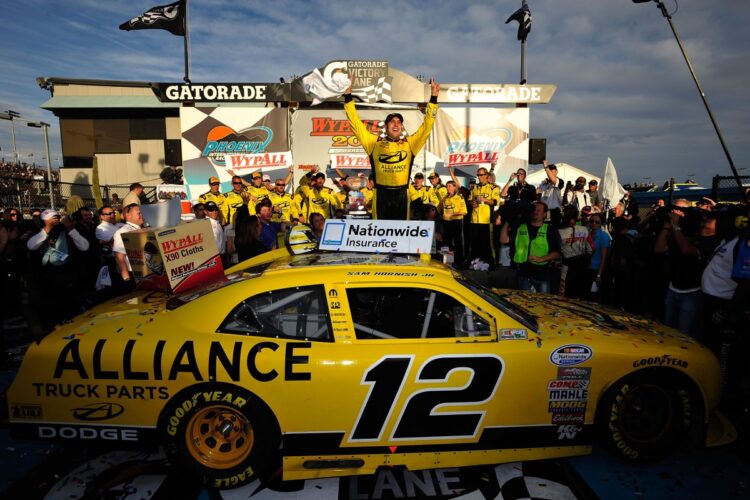 Sam Hornish Jr. finally wins a NASCAR race