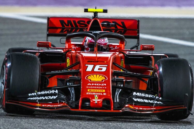 Charles Leclerc leads Ferrari 1-2 in Bahrain Qualifying