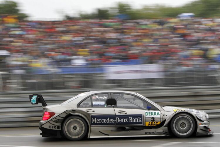 Spengler and Green secure 1-2 for Mercedes-Benz at wet Norisring