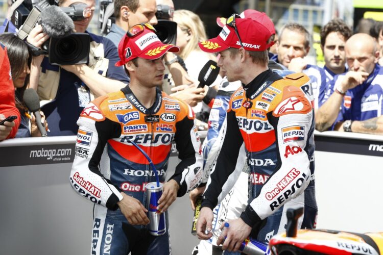 Stoner leads Repsol Honda 1-2 at Assen