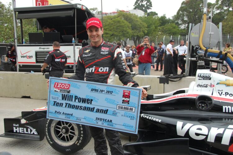 Will Power wins IndyCar pole in Sao Paulo