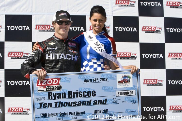 Briscoe fastest, but Franchitti wins Long Beach pole