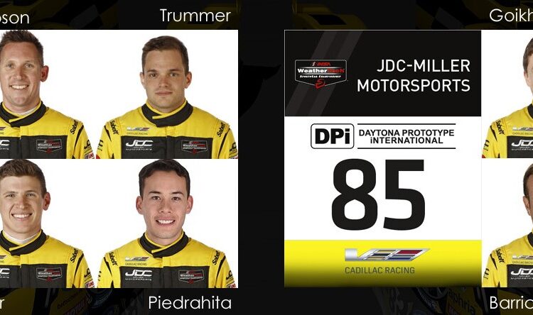 JDC-Miller MotorSports Announces Driver Line-Up and New Numbers for 2019