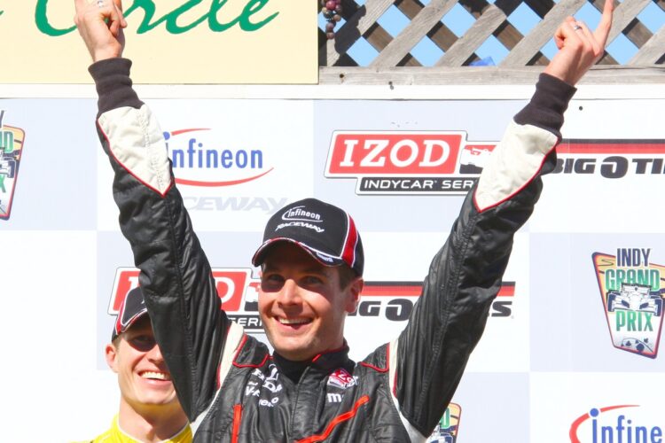 Will Power wins back-to-back races at Infineon