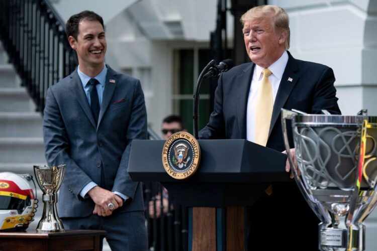 Trump honors Logano and Penske at White House