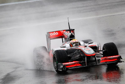 Heavy rain lashes Jerez on Monday