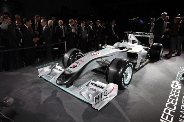 Mercedes Petronas GP launches 2010 car