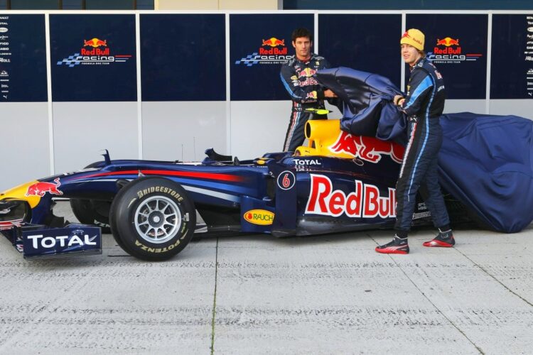 Red Bull team launches 2010 car