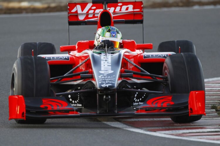 Virgin gets laps on the board at drying Jerez