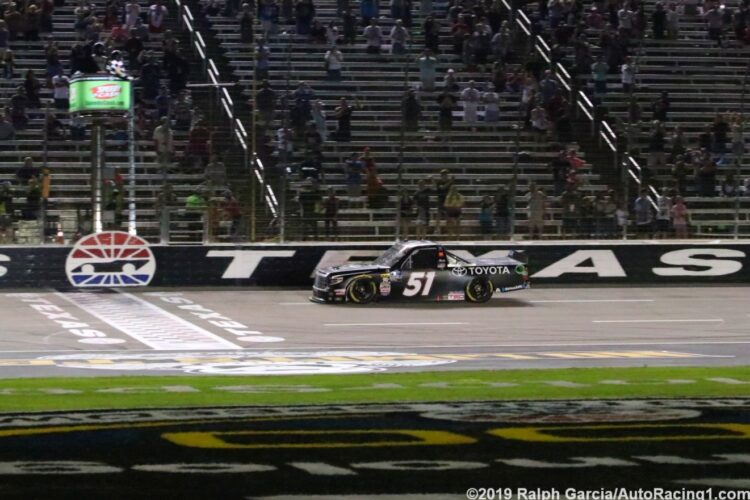 Greg Biffle celebrates Gander Trucks win at Texas