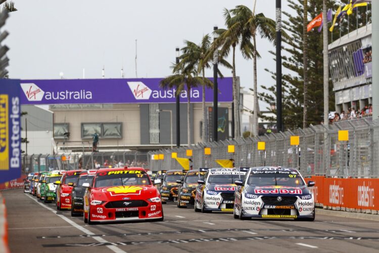 Van Gisbergen wins Newcastle opener as Whincup throws away Red Bull one-two