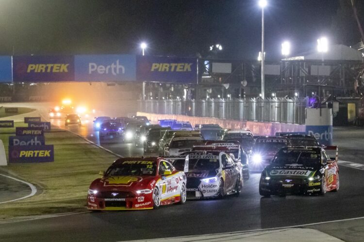 Coulthard leads home Mustang 1-2-3 in first Perth night race