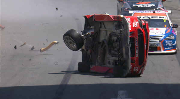 McLaughlin flips Mustang in Qualifying (Update)