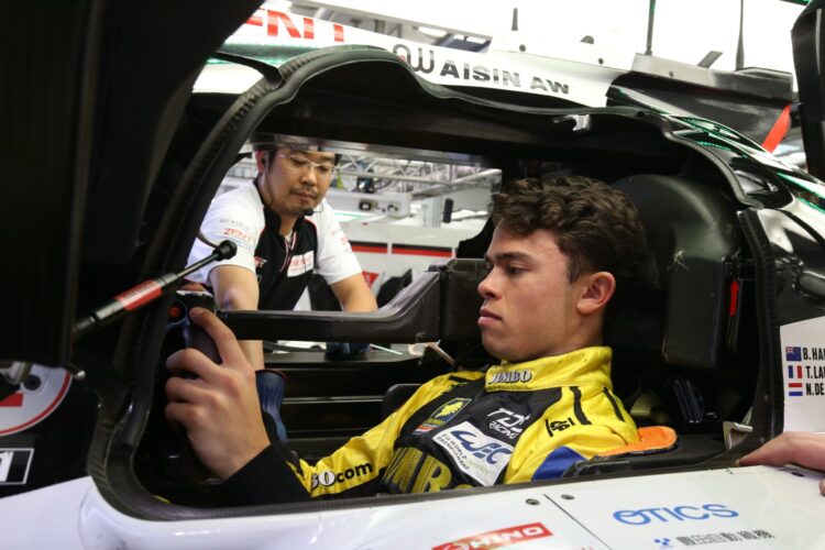 Talented young trio try Toyota TS050 Hybrid in Bahrain