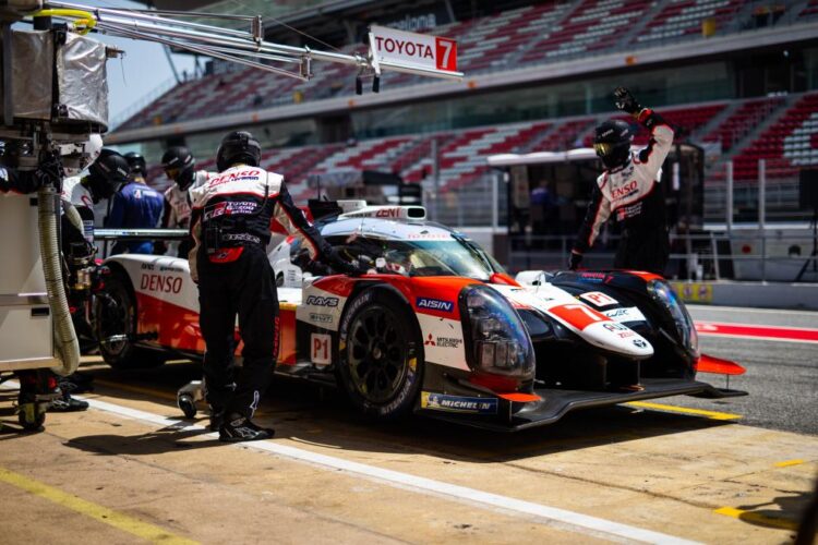 Toyota ends WEC test fastest