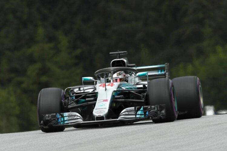 Mercedes drivers again 1-2 in Austrian GP practice 2