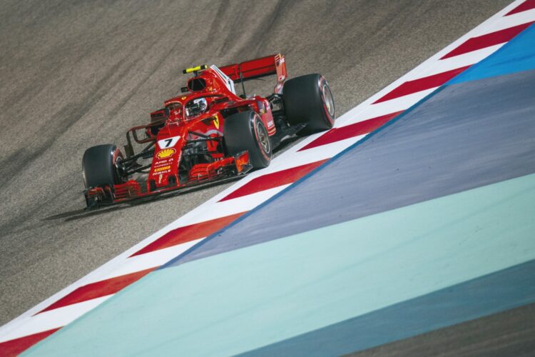 Raikkonen leads Ferrari 1-2 in 2nd Bahrain GP practice (Update)