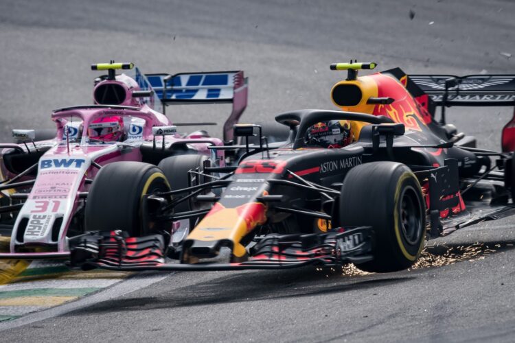 Video: Max Verstappen confronts Esteban Ocon after pair crash in Brazil