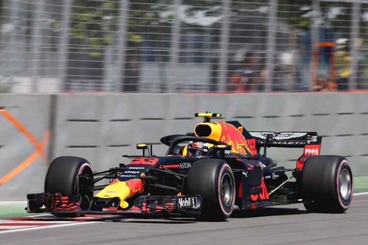 Verstappen over two Ferraris in final Canadian GP practice