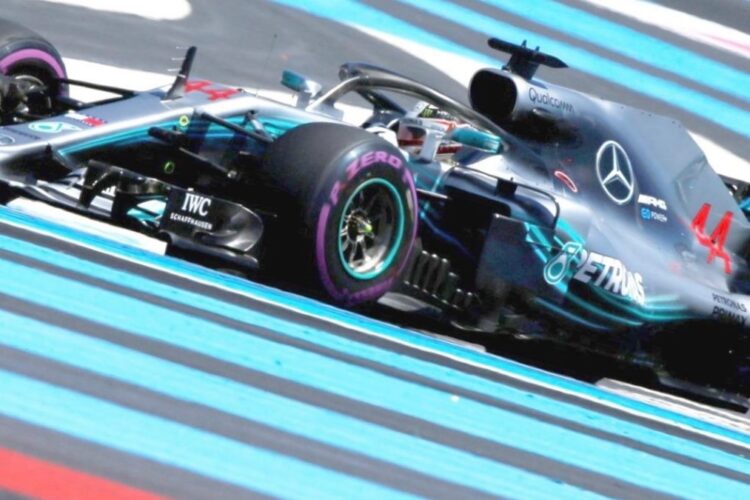 Mercedes team dominate opening practice at Paul Ricard