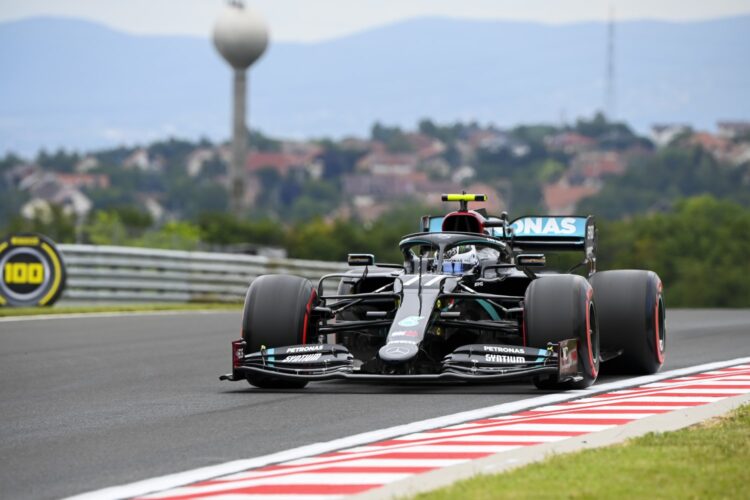 Bottas over Hamilton in final Hungarian GP practice