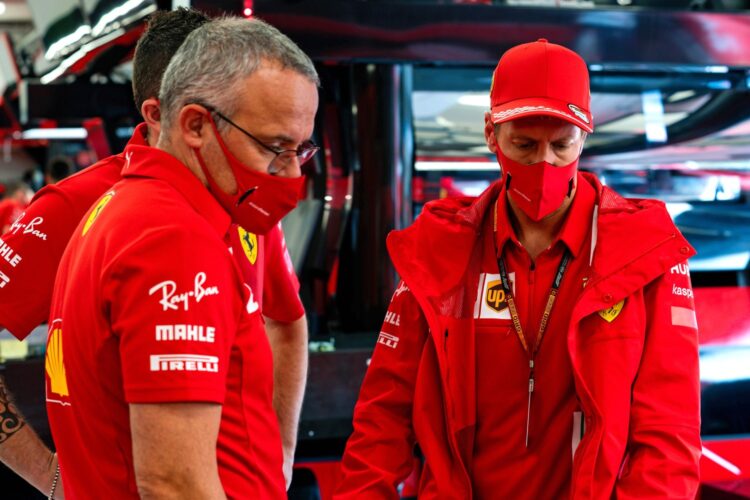 Ferrari removes Vettel’s name from his jacket