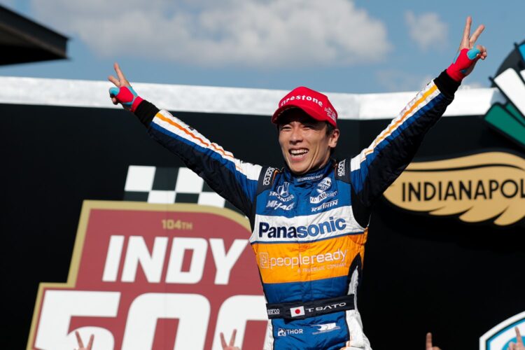 Sato outduels Dixon and Rahal to win 104th Indy 500