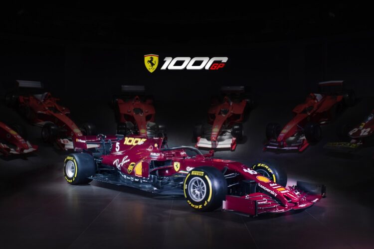 Ferrari reveals 1000th GP celebration livery for F1 Tuscan GP