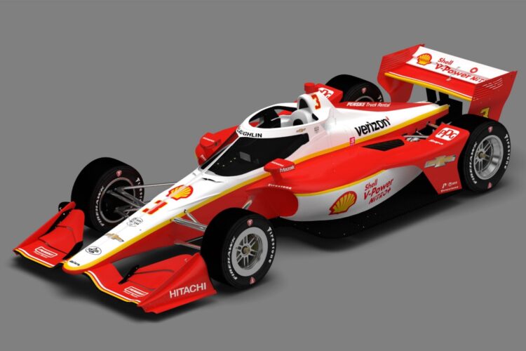 Team Penske reveals McLaughlin IndyCar livery