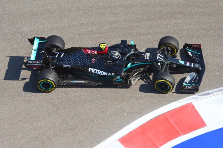 Bottas leads Mercedes 1-2 in 2nd Russian GP practice.